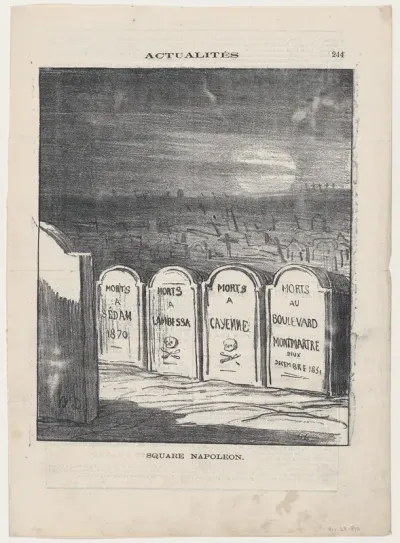 Square Napoleon, from 'News of the day,' published in Le Charivari, November 28, 1870