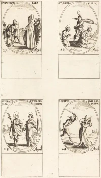 St. Anastasius; St. Theodora; Sts. Vitalis and Valeria; St. Peter Martyr