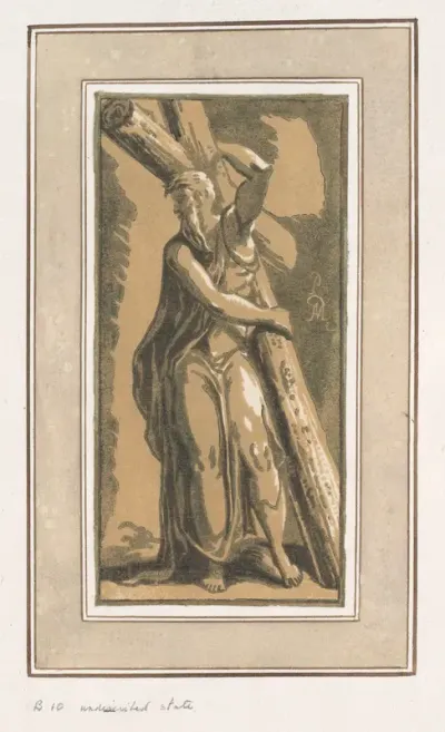 St. Andrew, Facing Forward, Head Turned to Left
