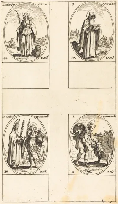 St. Anthony; St. Prisca; St. Germanicus; Sts. Fabian and Sebastian