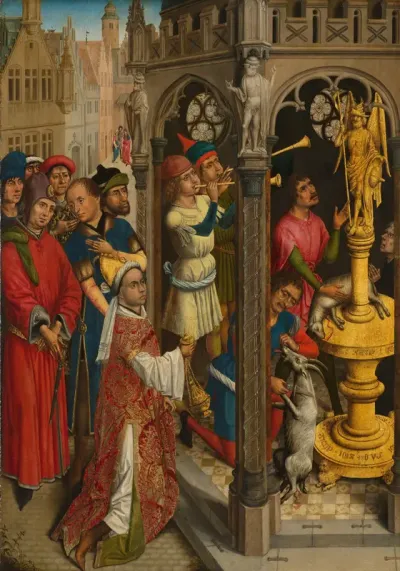 St Augustine Sacrificing to a Manichaean Idol (?)