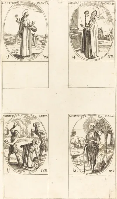 St. Barnabas, Apostle; St. Honofrius; St. Anthony of Padua; St. Basil the Great