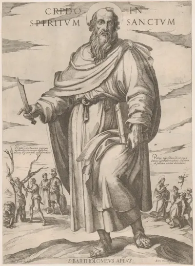 St. Bartholomew, from "Christ, Mary, and the Apostles"