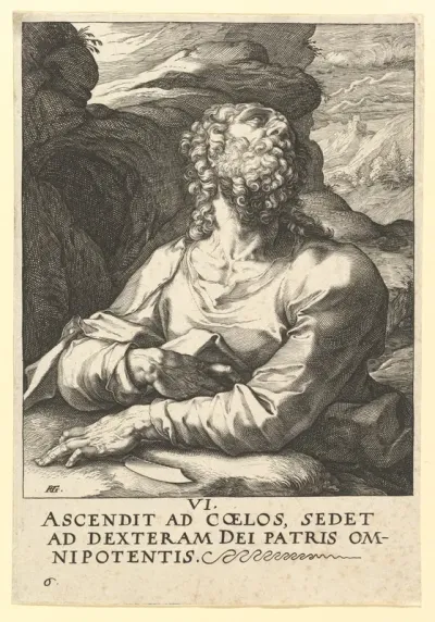 St. Bartholomew, from "Christ, the Apostles and St. Paul with the Creed"