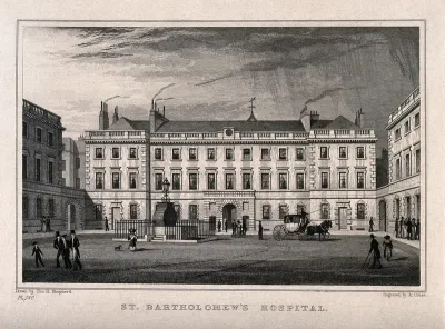 St Bartholomew's Hospital, London: the courtyard
