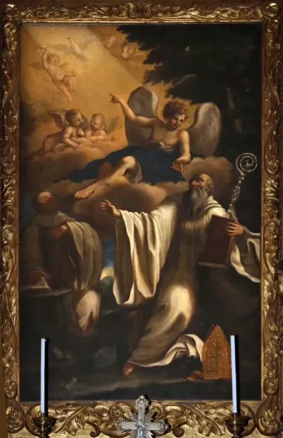 St Benedict and the Angel