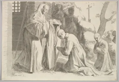St. Bernard Receives a Monk's Habit