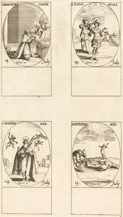 St. Bonaventura; St. Justus; St. Henry, Emperor; St. Antiochus