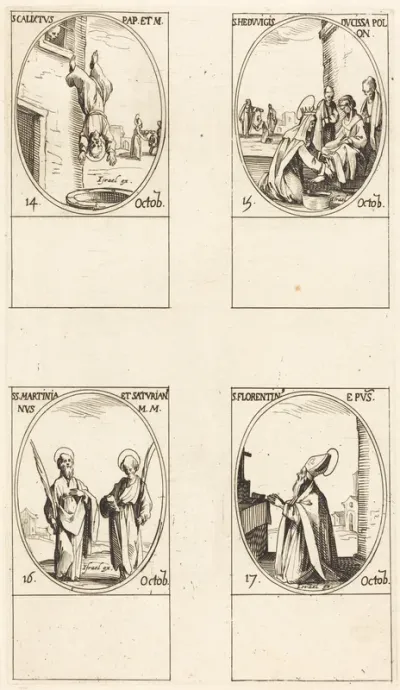 St. Calixtus; St. Hedwiges; Sts. Martinian and Saturian; St. Florentinus
