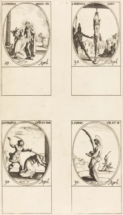 St. Catharine of Siena; St. Marian; St. Eutropius; St. Sophia