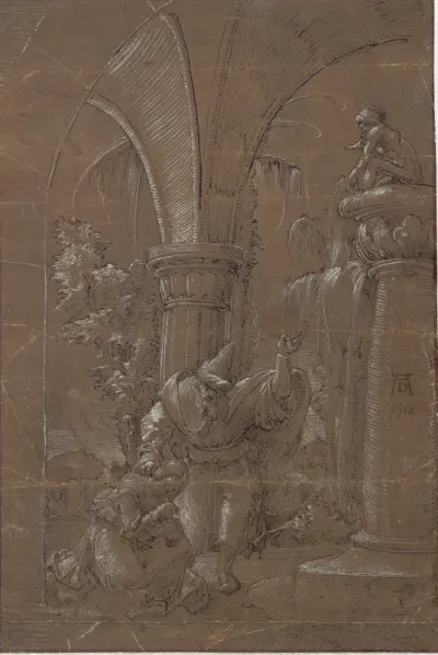 St Catherine of Alexandria refusing to worship the idol (?)