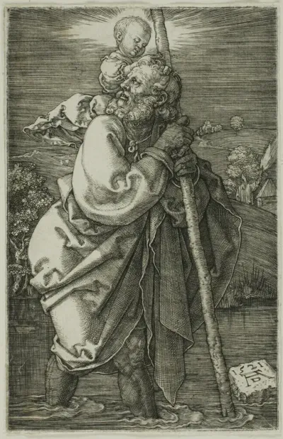 St. Christopher Facing to the Left