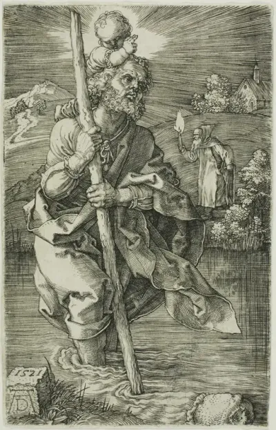 St. Christopher Facing to the Right