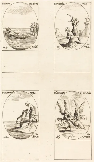 St. Clement; St. Lucretia; St. Chrysogonus; St. Catharine