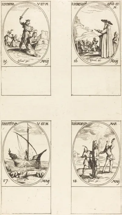 St. Dympna; St. Peregrinus; St. Restituta; St. Dioscorus