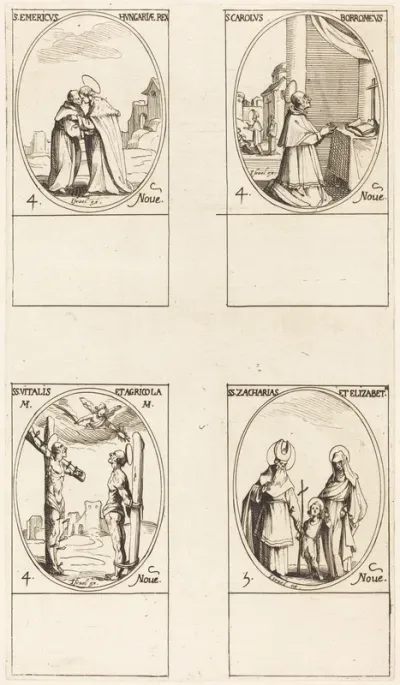 St. Emeric; St. Charles Borromeo; St. Vitalis & Agricola; Sts. Zachary & Elizabeth