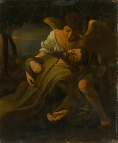 St Francis and the angel