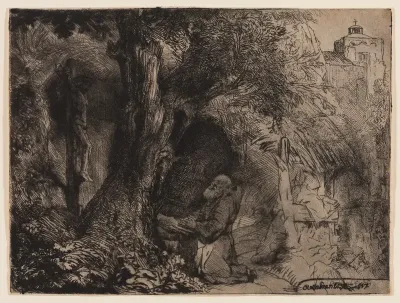 St. Francis Beneath a Tree Praying