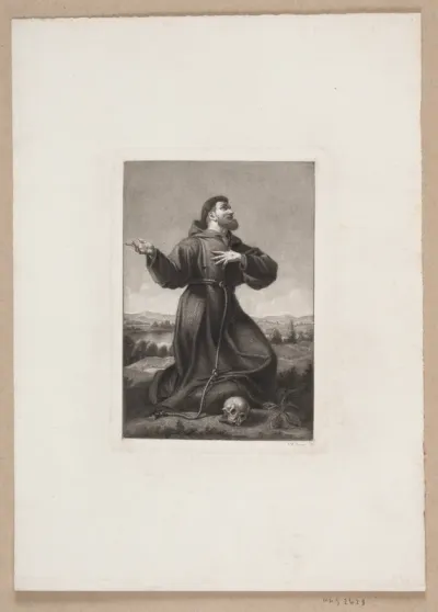 St. Franciscus knælende