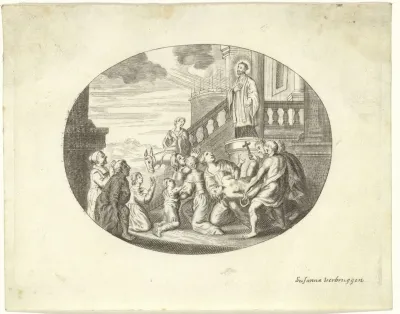 St. Fransiscus Xaverius geneest een waanzinnige