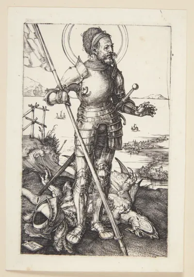 St. Georg, stående