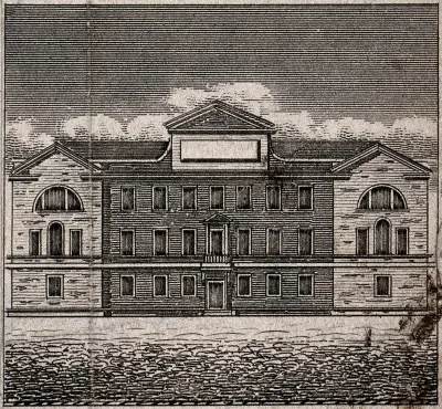 St. George's Hospital, Hyde Park Corner. Engraving