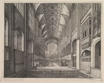 St. George's Chapel Choir, Windsor (from Elias Ashmole's "The Order of the Garter," 1672)