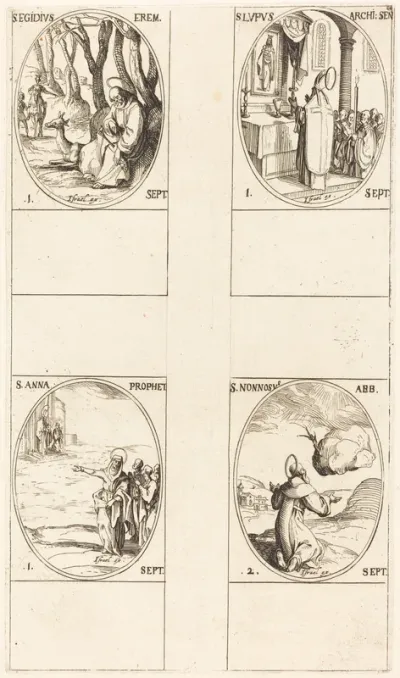 St. Giles; St. Lupus; St. Anne; St. Nonnosus