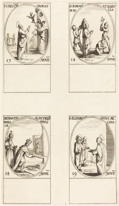 St. Gregory; Sts. Romanus & Barulla; Dedication of the Basilicas of Sts. Peter & Paul; St. Elizabeth
