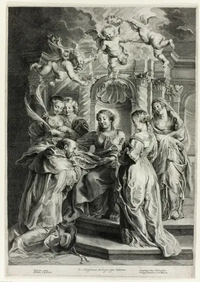 St. Ildefonso before the Virgin