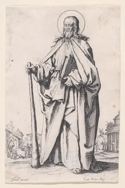 St. James Minor, from "Les Grands Apôtres Debout, Représentant Le Sauveur, La Bienheureuse Marie et Les Saints Apôtres" (The Large Standing Apostles, Representing The Savior, The Blessed Mary and The Apostles)