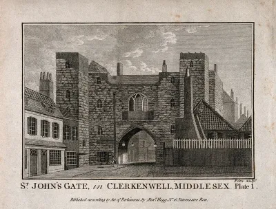 St John's Gate, Clerkenwell, London: the north side