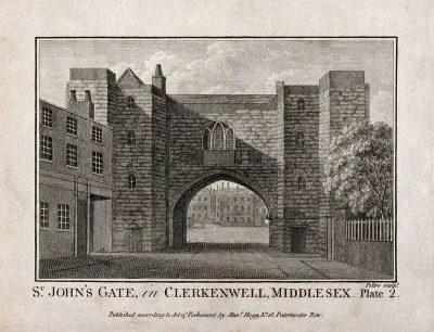 St John's Gate, Clerkenwell, London: the south side