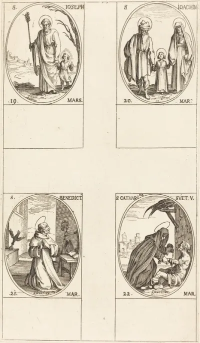 St. Joseph; St. Joachim;  St. Benedict, Abbot; St. Catharine of Sweden