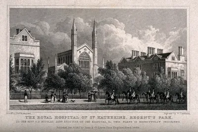 St Katharine's Hospital, Regent's Park, London: seen from the road