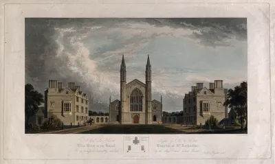 St Katharine's Hospital, Regent's Park, London: seen from the road