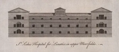 St. Luke's Hospital, Cripplegate, London. Engraving