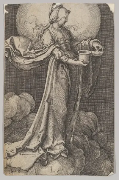St. Mary Magdalene on the Clouds (reverse copy)