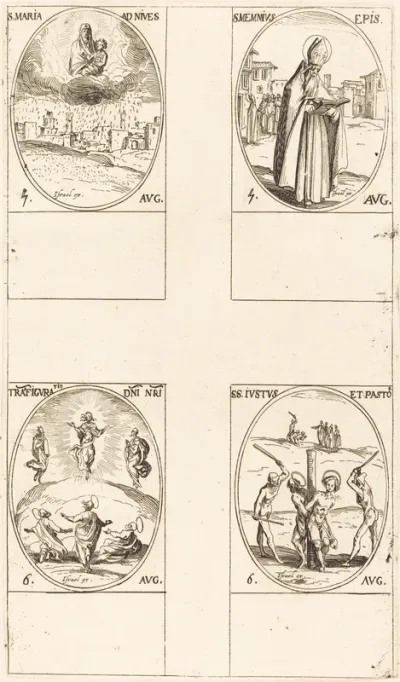 St. Mary of Snow; St. Memmius, Bishop; The Transfiguration; Sts. Justus and Pastor