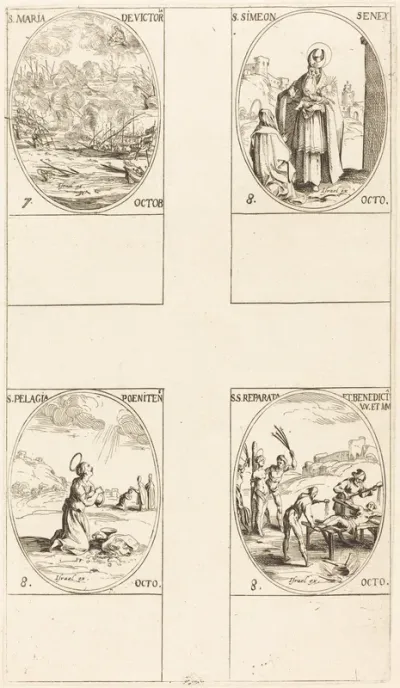 St. Mary of Victory; St. Simeon, Prophet; St. Pelagia; Sts. Reparata and Benedicta