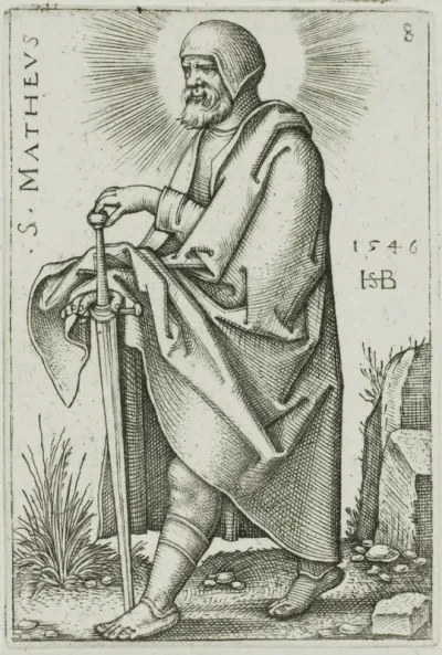St. Matthew, plate 8 from The Twelve Apostles