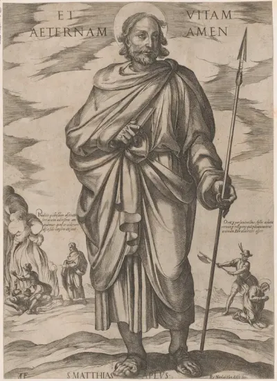 St. Matthias, from "Christ, Mary, and the Apostles"