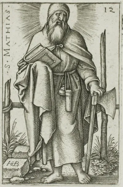 St. Matthias, plate 12 from The Twelve Apostles