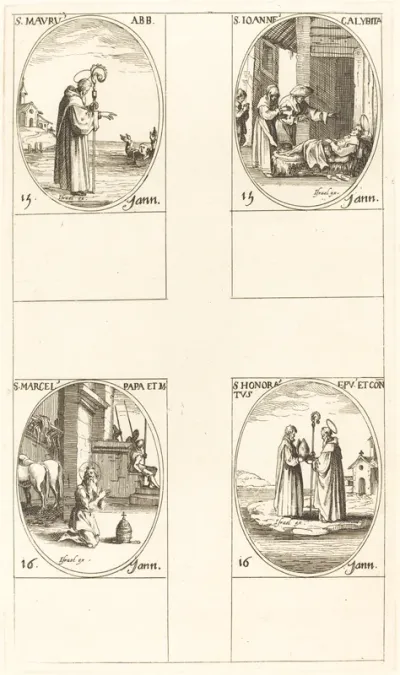 St. Maurus; St. John Calybite; St. Marcellus; St. Honoratus
