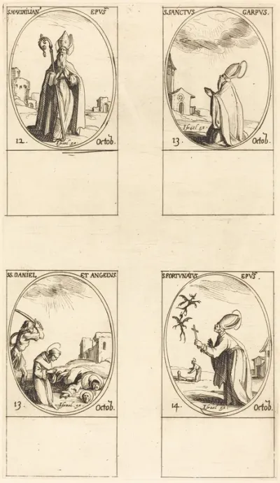 St. Maximilian; St. Carpus; St. Daniel and Angelus; St. Fortunatus