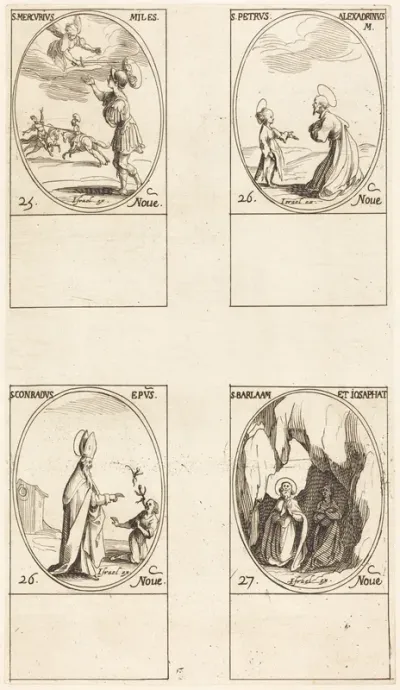 St. Mercury; St. Peter of Alexandria; St. Conrad; Sts. Barlaam and Josaphat