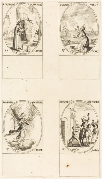 St. Patrick; St. Gertrude; St. Gabriel, Archangel; St. Edward