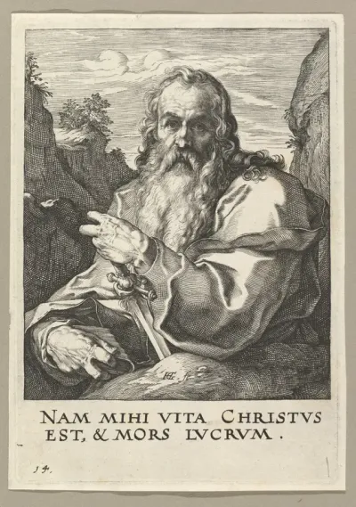 St. Paul, from "Christ, the Apostles and St. Paul with the Creed"