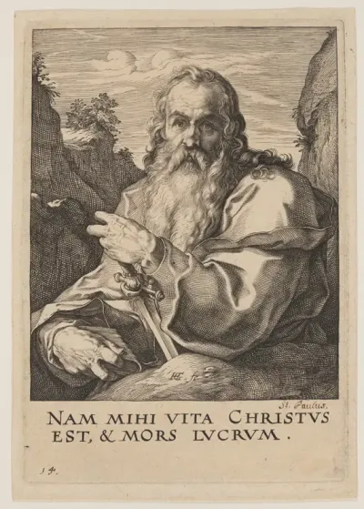 St Paul, from Christ, the Apostles and St Paul with the Creed