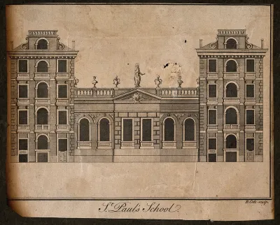 St Paul's School, London: the facade